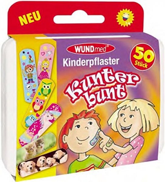 WUNDmed® Kinderpflaster Kunter bunt Box 50tlg.